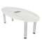 Skutchi Designs 33.5 in W, 69.5 in L, 29 in H, Engineered Wood Top, White H-OVL-3470-PT-EL-WC - alternate 1